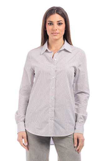 le streghe CAMICIA A RIGHE Cotone GM102
