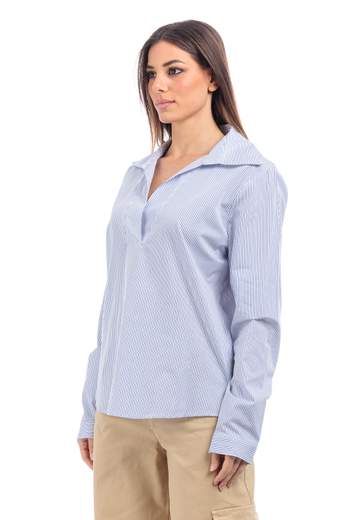 le streghe CAMICIA A RIGHE Cotone GM108