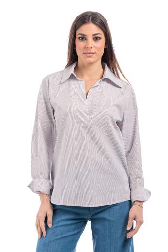 le streghe CAMICIA A RIGHE Cotone GM108