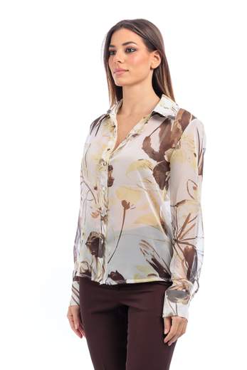 le streghe camicia fantasia georgette AD103