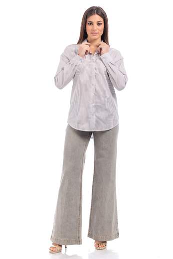le streghe CAMICIA A RIGHE Cotone GM102