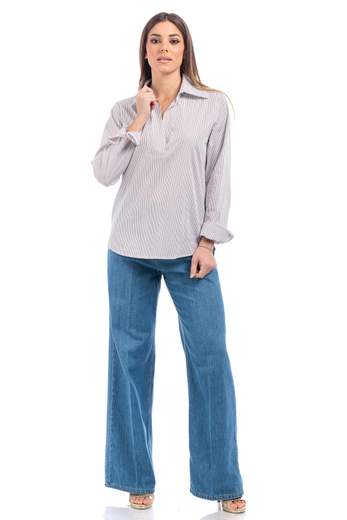 le streghe CAMICIA A RIGHE Cotone GM108