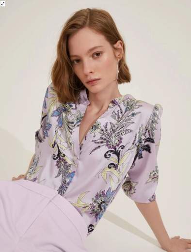 EMME di MARELLA camicia fantasia Poliestere GEOVA