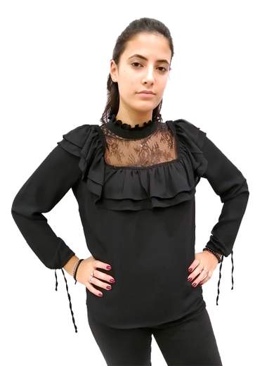 axel camicia rouches Poliestere 8401-0009