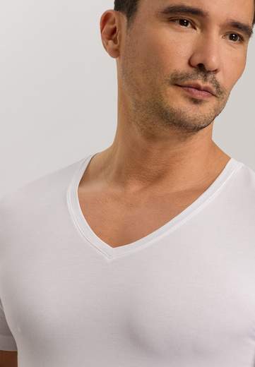Hanro 073089 Cotton Superior - T-shirt scollo a V
