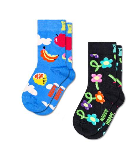 Happy Socks P001473 Kids 2 pack Cloudy fruit