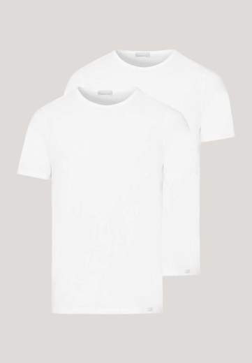 Hanro 073110 Cotton Essentials - T-shirt girocollo manica corta 2pack