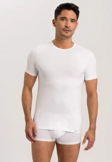 Hanro 073110 Cotton Essentials - T-shirt girocollo manica corta 2pack