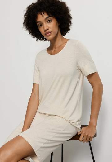 Hanro 074902 Natural Elegance S/SLV Shirt