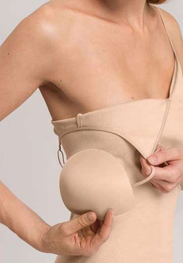 Hanro 071605 Cotton Seamless - Top spalline sottili imbottito