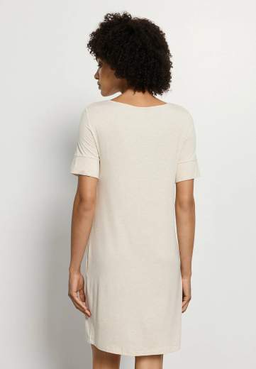 Hanro 074949 Natural Elegance S/SLV Nightdress 90cm