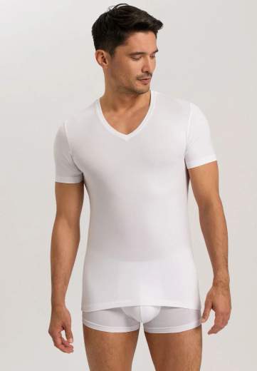 Hanro 073089 Cotton Superior - T-shirt scollo a V