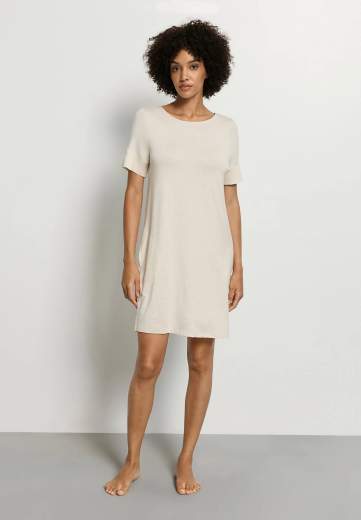 Hanro 074949 Natural Elegance S/SLV Nightdress 90cm