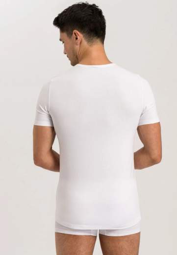 Hanro 073110 Cotton Essentials - T-shirt girocollo manica corta 2pack