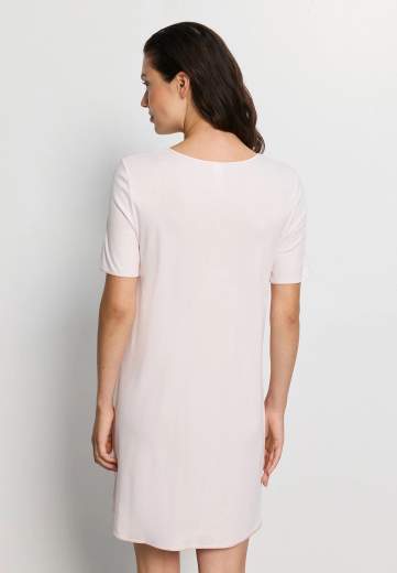 Hanro 074814 Cotton Silk Honeydew - Camicia da notte maniche corte 90 cm