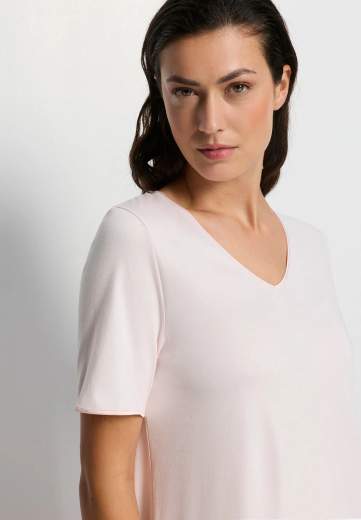 Hanro 074814 Cotton Silk Honeydew - Camicia da notte maniche corte 90 cm