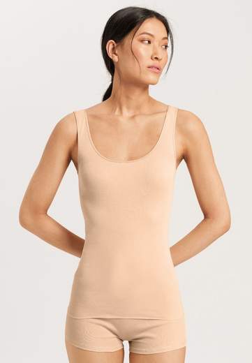 Hanro 071604 Cotton Seamless - Canottiera costina