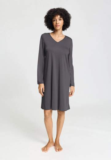 Hanro 074815 Cotton Silk - Camicia da notte maniche lunghe 100 cm - 26