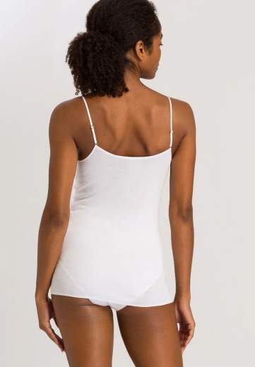 Hanro 071601 Cotton Seamless - Top spalline sottili collo a V