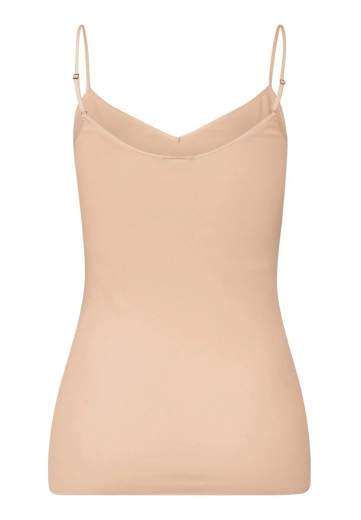 Hanro 071601 Cotton Seamless - Top spalline sottili collo a V