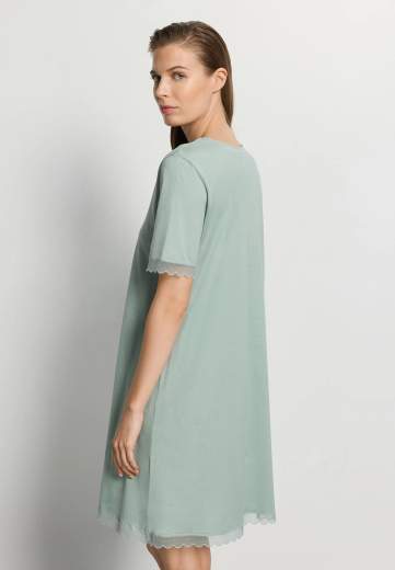 Hanro 074736 Inaya S/SLV Nightdress 90cm