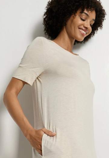 Hanro 074949 Natural Elegance S/SLV Nightdress 90cm