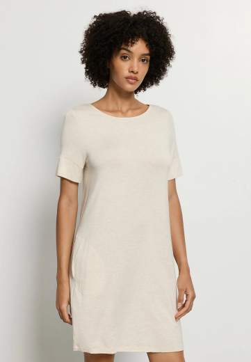 Hanro 074949 Natural Elegance S/SLV Nightdress 90cm