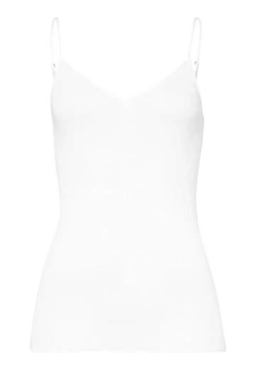 Hanro 071601 Cotton Seamless - Top spalline sottili collo a V