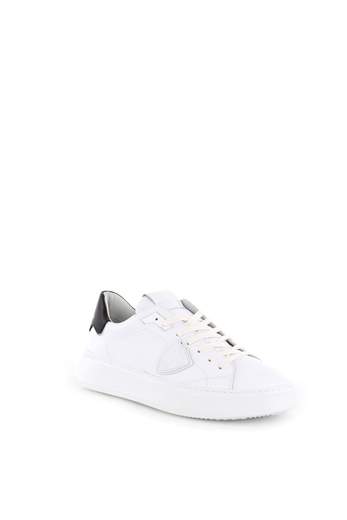 PHILIPPE MODEL SNEAKERS TEMPLE VEAU BLANC NOIR