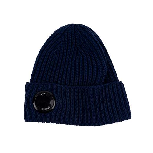 C.P. COMPANY EXTRAFINE MERINO WOOL LENS BEANIE
