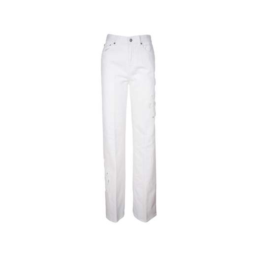 DONDUP PANTALONE AMBER RICAMO FIANCHI