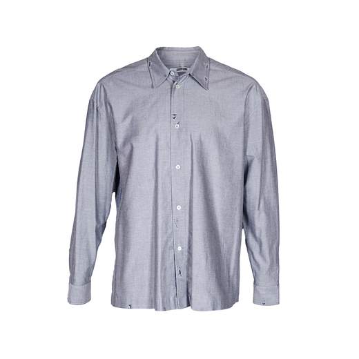 GRIFONI CAMICIA OXFORD DESTROYED