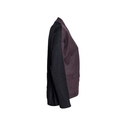 KANGRA CARDIGAN TASCHE BICOLOR