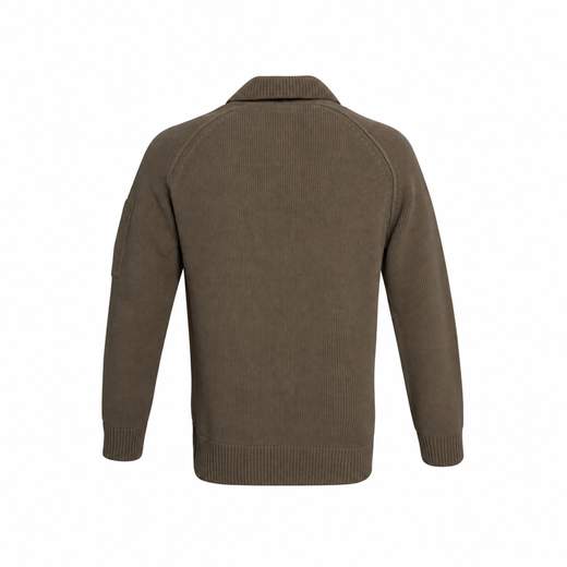 C.P. COMPANY CHENILLE COTTON POLO SWEATER