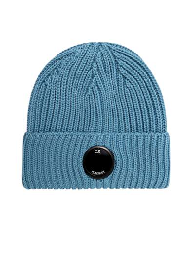 C.P. COMPANY EXTRAFINE MERINO WOOL LENS BEANIE