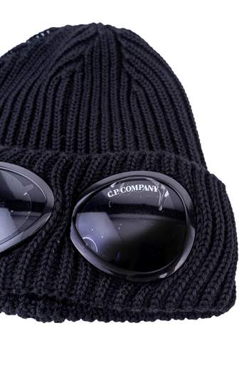 C.P. COMPANY EXTRAFINE MERINO WOOL GOGGLE BEANIE