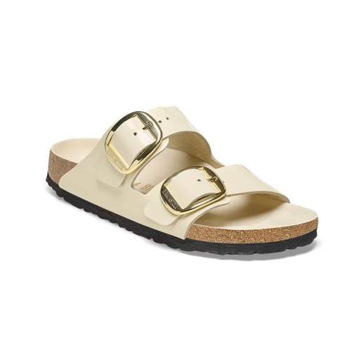 BIRKENSTOCK ARIZONA BIG BUCKLE HIGH SHINE ECRU