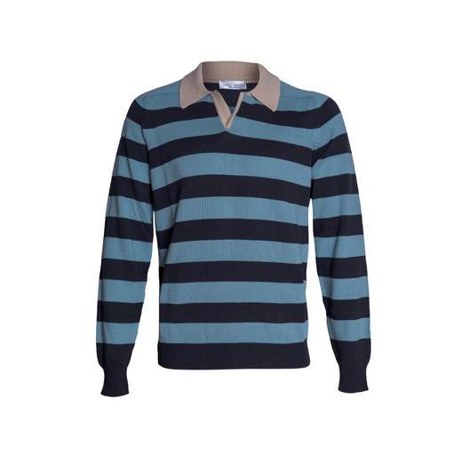 ROBERTO COLLINA POLO RIGA BICOLOR M/L