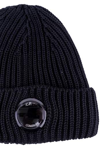 C.P. COMPANY EXTRAFINE MERINO WOOL LENS BEANIE