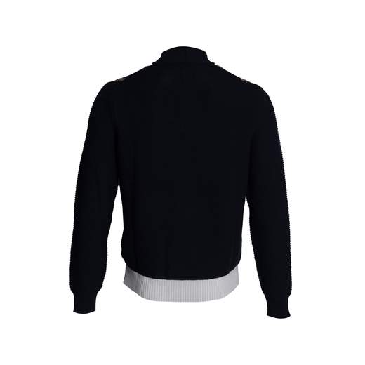 KANGRA CARDIGAN RIGATO CON INTARSIO