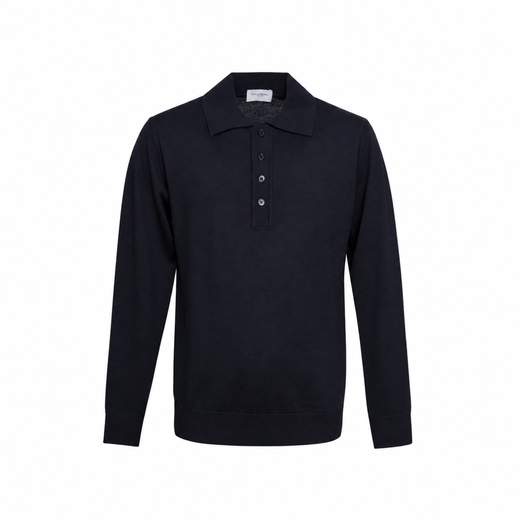 PAOLO PECORA MAGLIA A POLO MANICA LUNGA