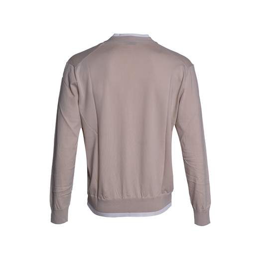 PAOLO PECORA CARDIGAN PROFILATURA A CONTRASTO