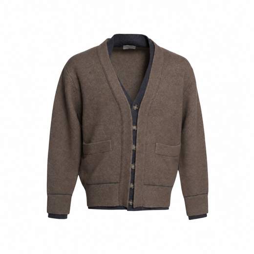 PAOLO PECORA CARDIGAN BICOLOR