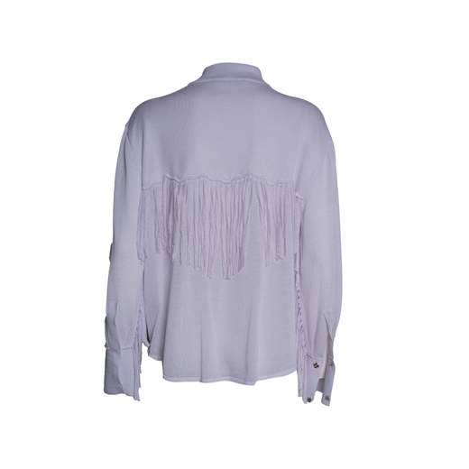 MIRCO GIOVANNINI CAMICIA IN MAGLIA FRANGE