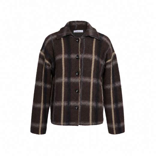 ROBERTO COLLINA OVERSHIRT JACQUARD CHECK