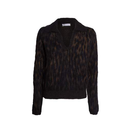 ROBERTO COLLINA POLO JAQUARD ANIMALIER M/L