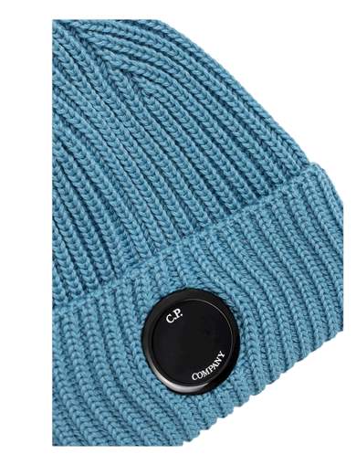 C.P. COMPANY EXTRAFINE MERINO WOOL LENS BEANIE