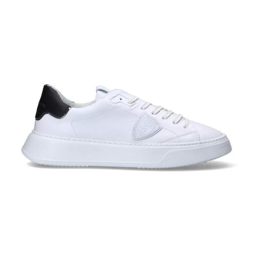 PHILIPPE MODEL SNEAKERS TEMPLE VEAU BLANC NOIR U