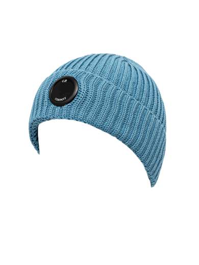 C.P. COMPANY EXTRAFINE MERINO WOOL LENS BEANIE