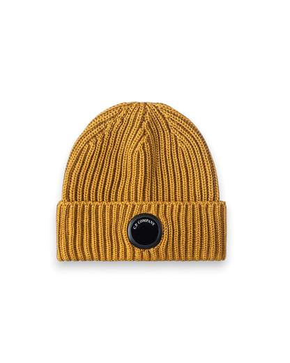 C.P. COMPANY EXTRAFINE MERINO WOOL LENS BEANIE